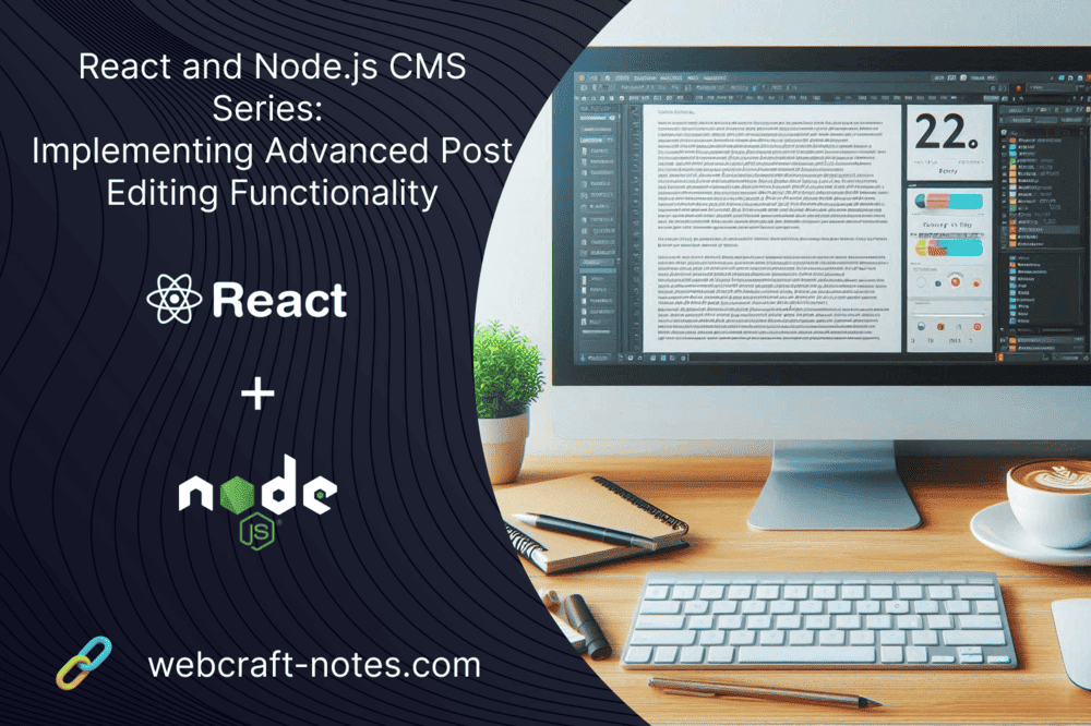 React and Node.js CMS Series: Implementing Advanced Post Editing Functionality