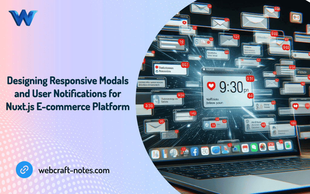 Designing Responsive Modals and User Notifications for Nuxt.js E-commerce Platform