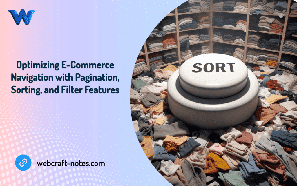 Optimizing E-Commerce Navigation with Pagination, Sorting, and Filter Features