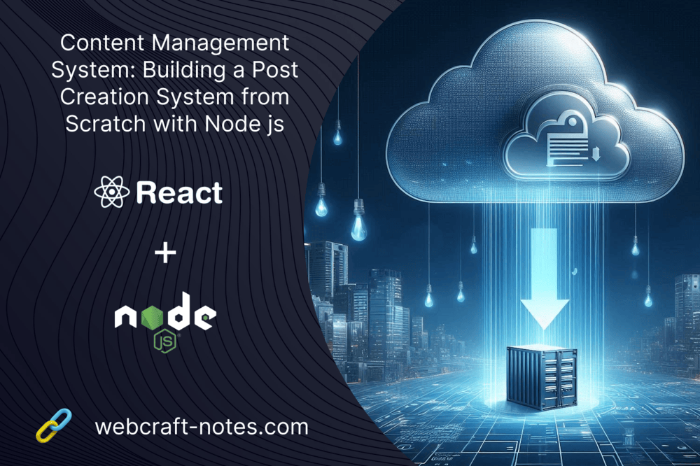 Content Management System: Building a Post Creation System from Scratch with Node js