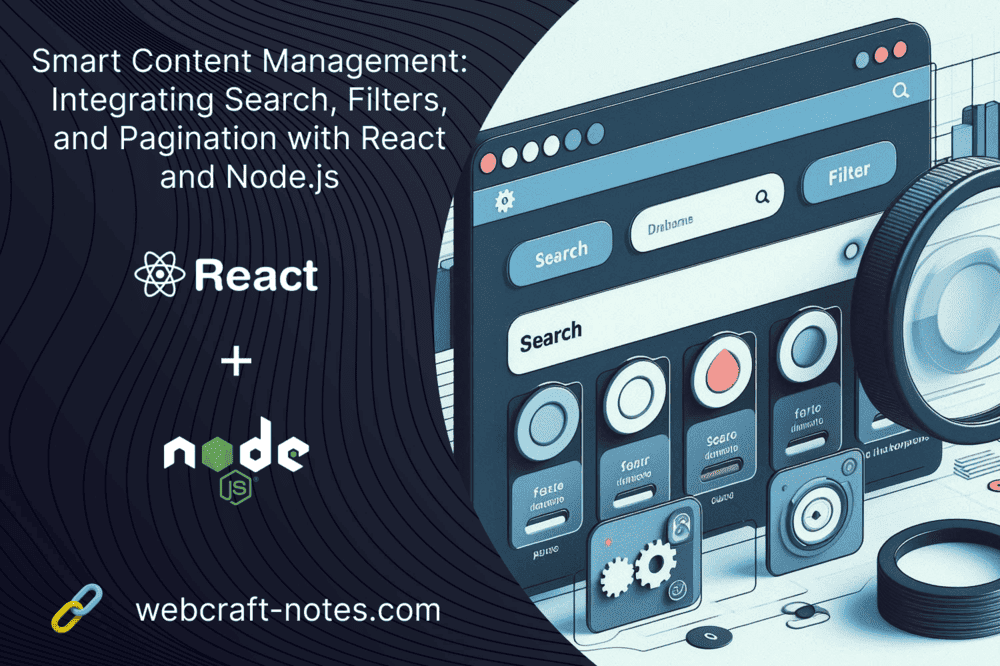 Smart Content Management: Integrating Search, Filters, and Pagination with React and Node.js