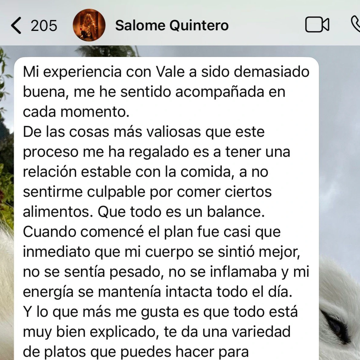 Nombre del cliente