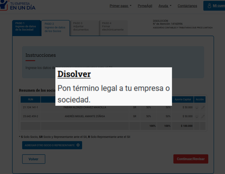 Nuevo servicio