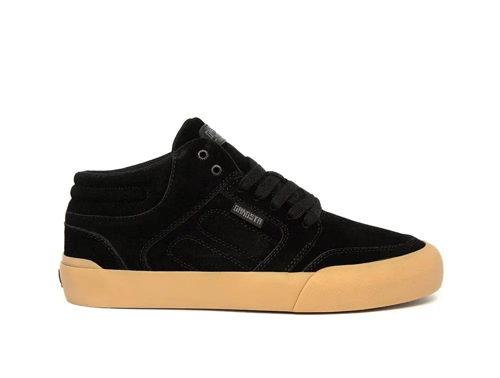 zapatilla gangsta wallride mid unisex negro gangsta