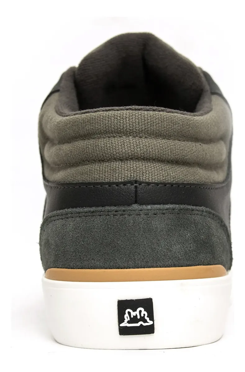 d nq np x mlc f zapatilla skate gangsta wallride mid grey cueroalgodon