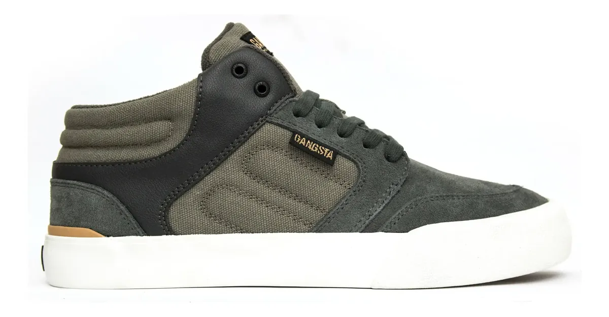 d nq np x mlc f zapatilla skate gangsta wallride mid grey cueroalgodon