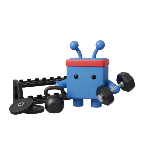 Gym workout demonstration