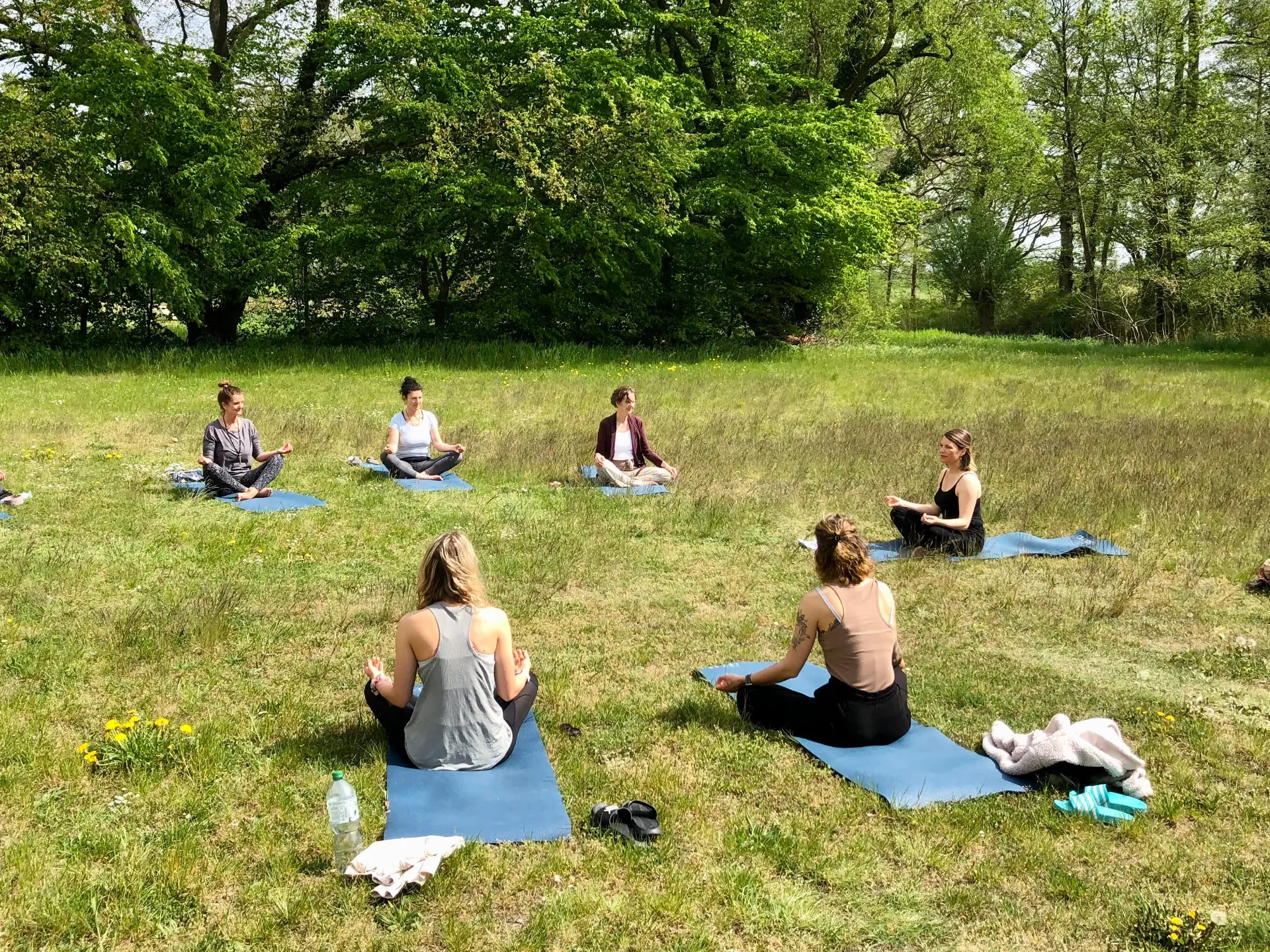 Teilnehmer beim Yoga Retreat