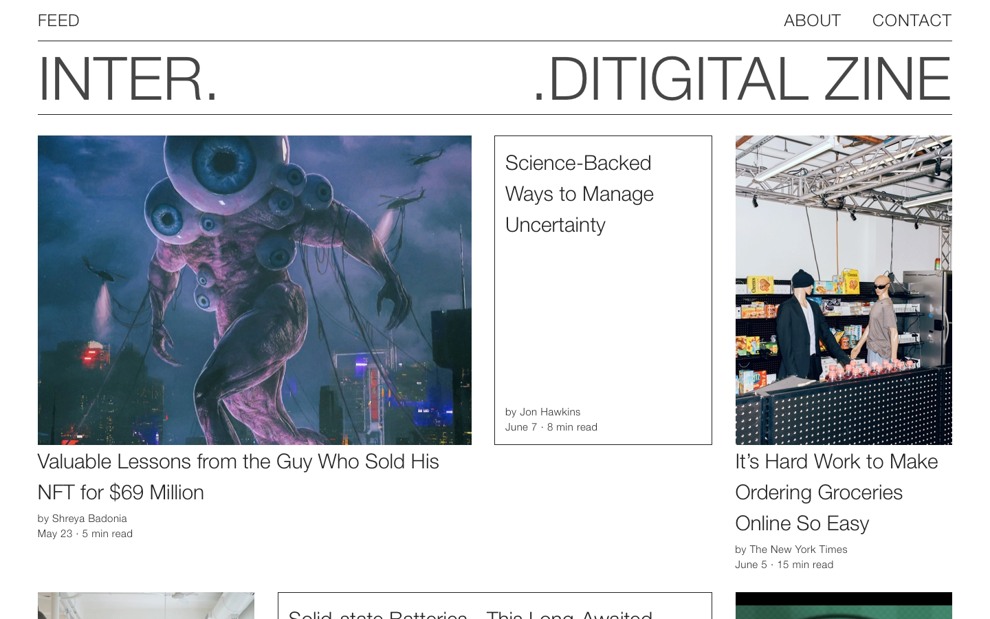 Preview the Inter Webit website template