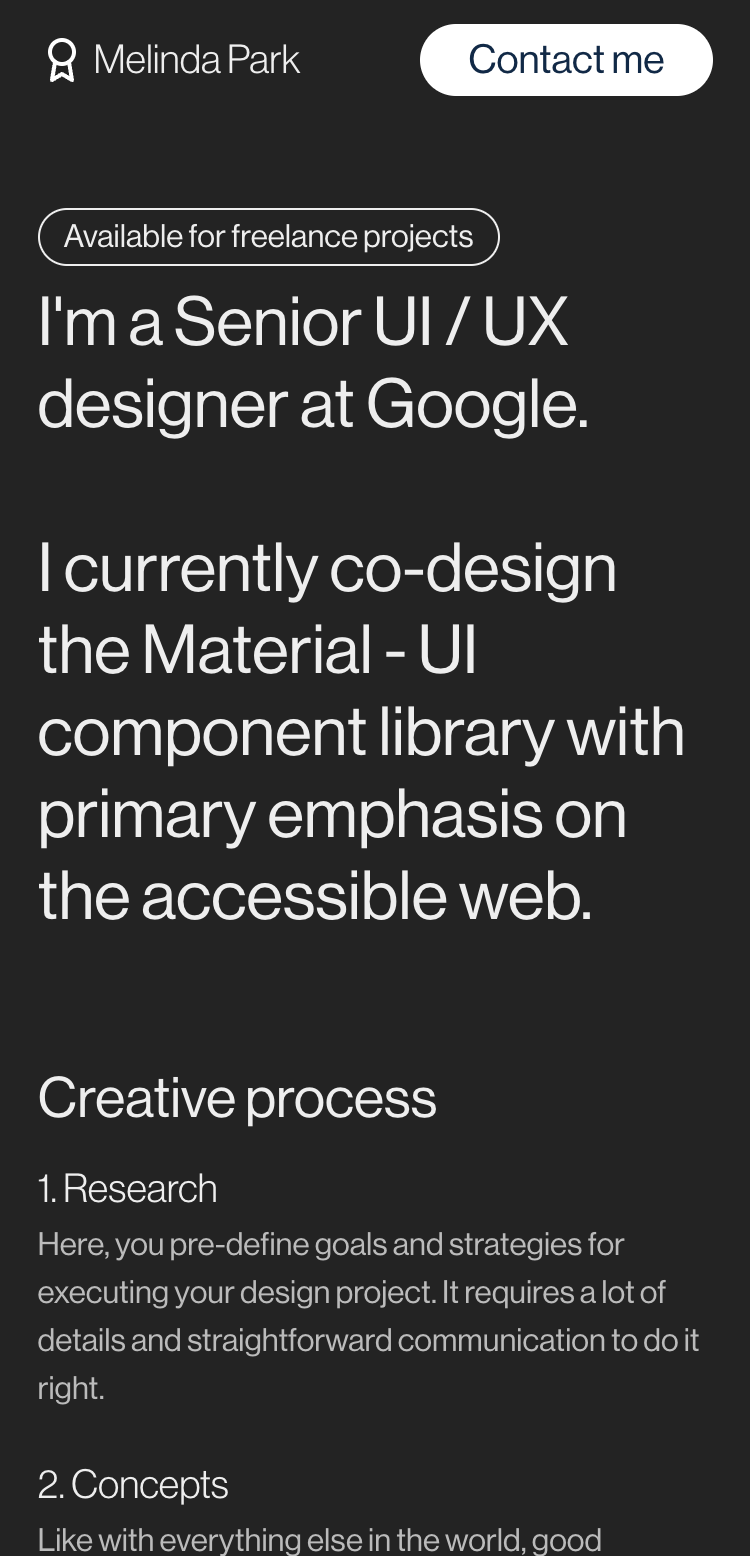 Preview the Melinda Webit website template