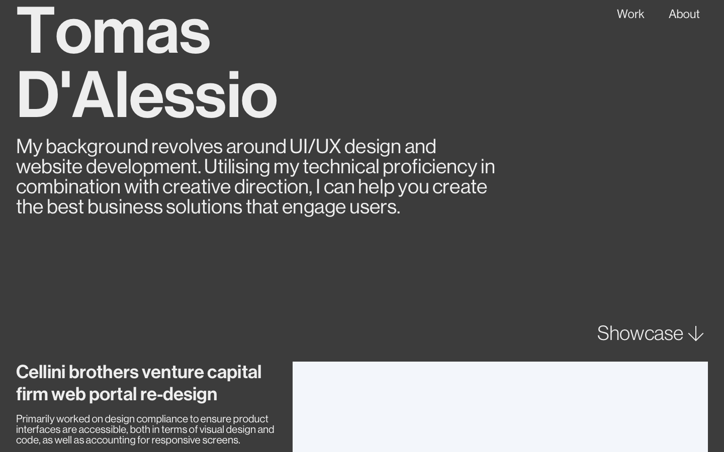 Preview the Tomas Webit website template