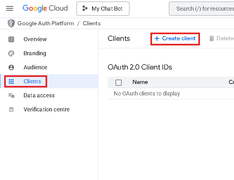 Create Client