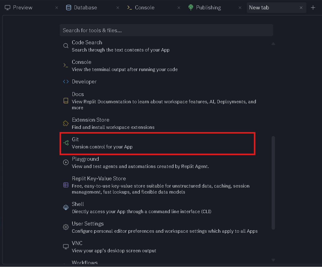 Select GitHub option