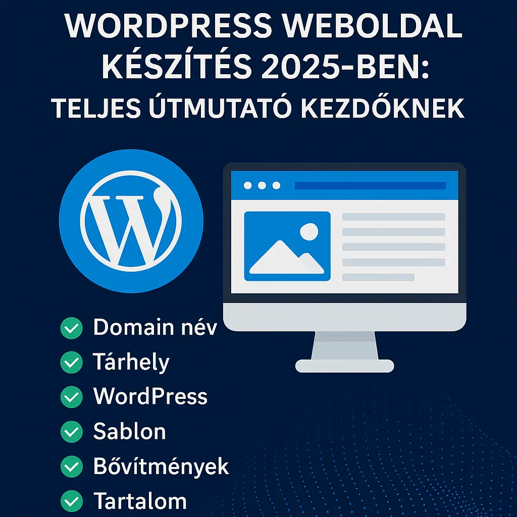 WordPress weboldal készítés 2025-ben: Teljes útmutató kezdőknek