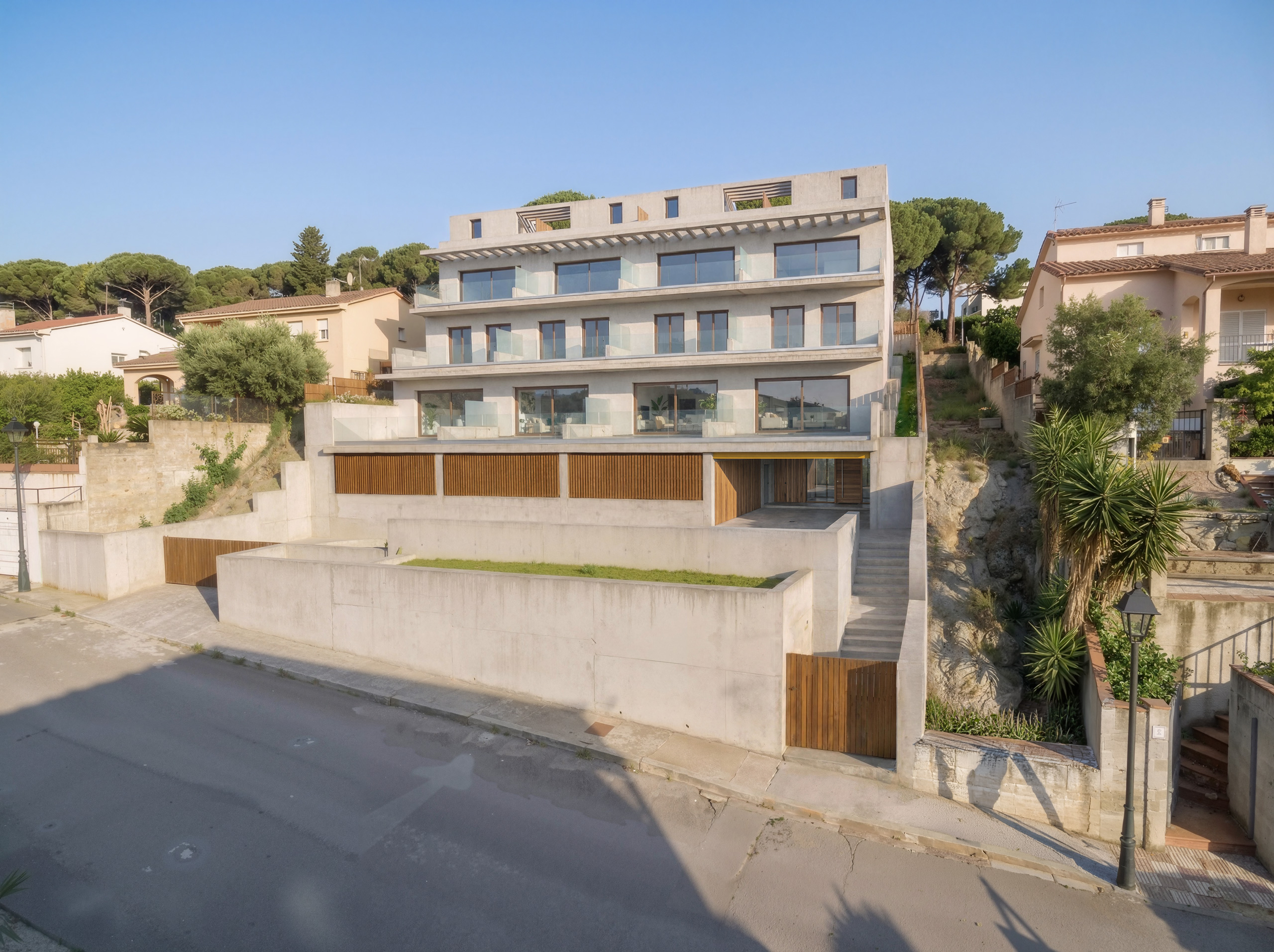 Integració d'edifici  generat amb IA en entorn real