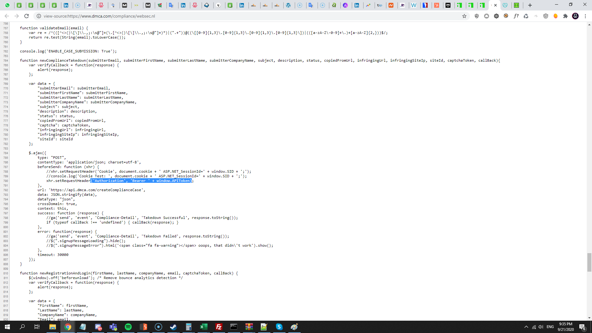 DMCA Vulnerable Code