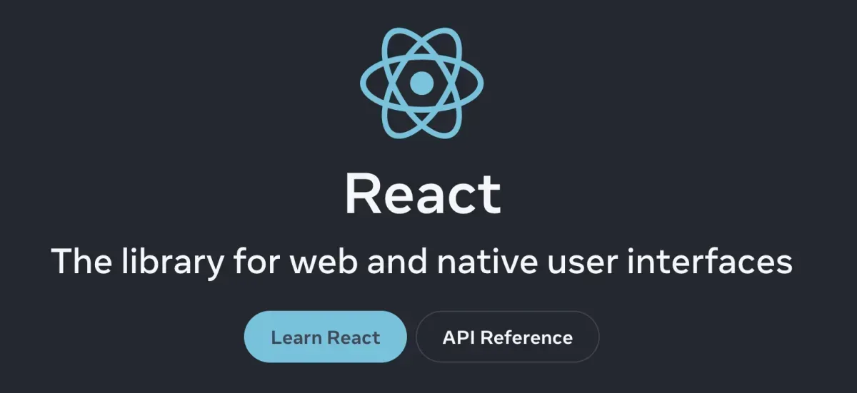 리액트 공식 베너