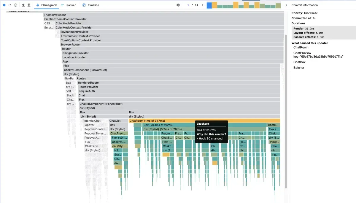 플레임 차트 상세