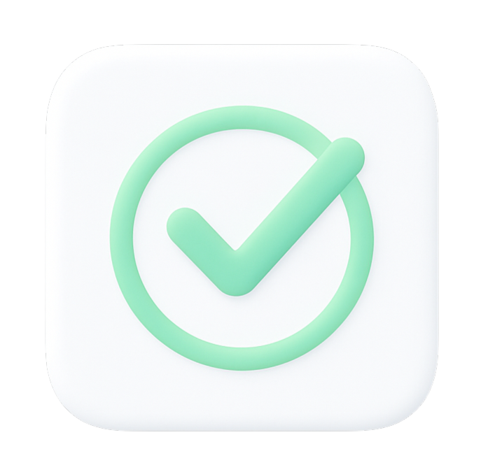 3D Checkmark Icon