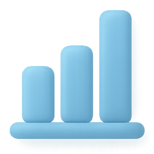 3D Balkendiagramm Icon