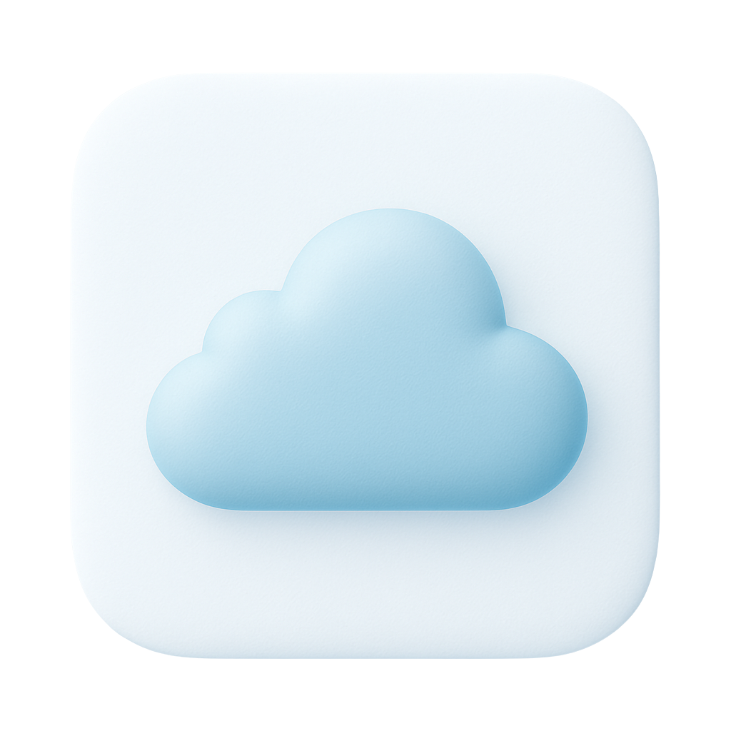 3D Cloud Icon