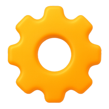 3D Zahnrad Icon