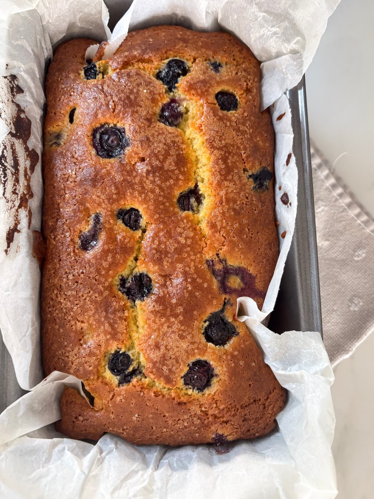Blueberry Loaf Cake - Blueberry loaf cake 
