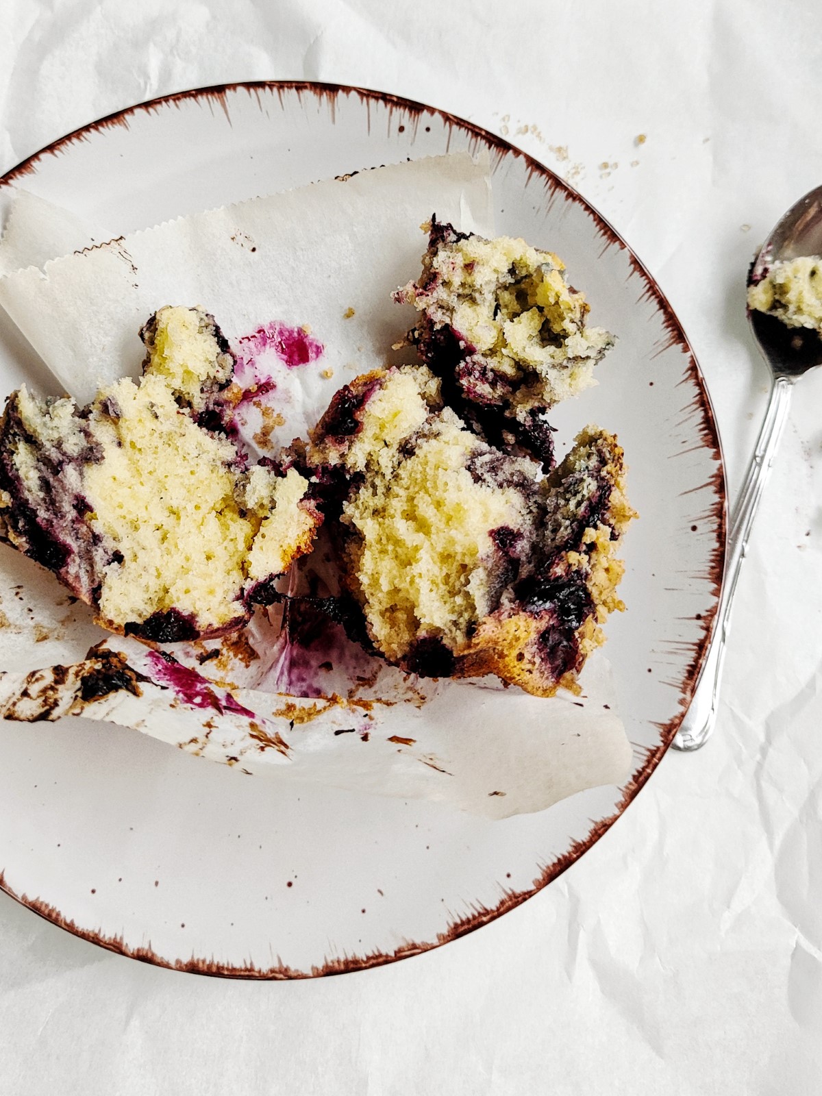 Blueberry Muffins with Crumble Topping  - alt