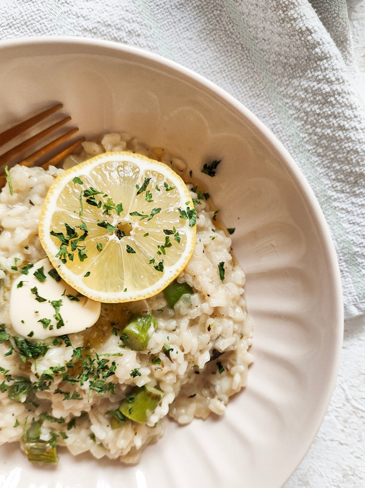 Cremiges Spargelrisotto - Creamy Asparagus Risotto