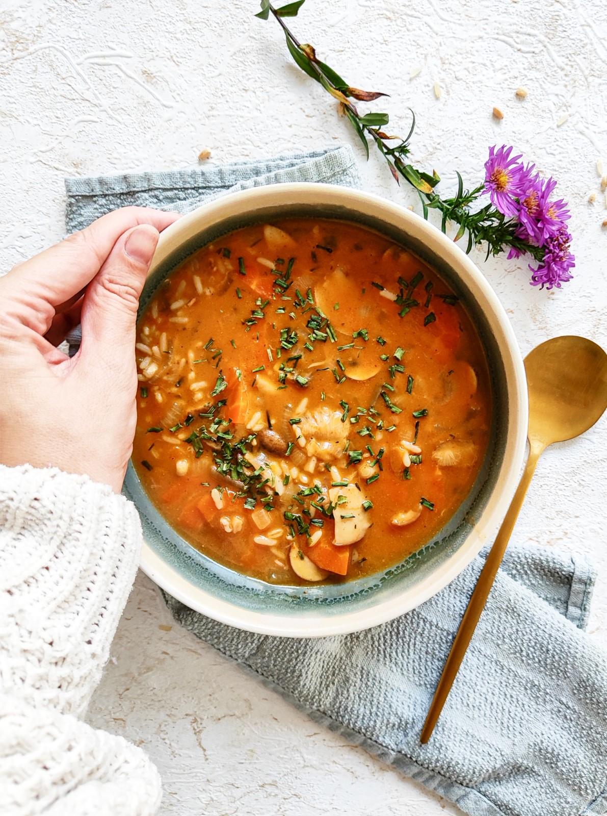 Mushroom Soup with Paprika - Title of the Recipe