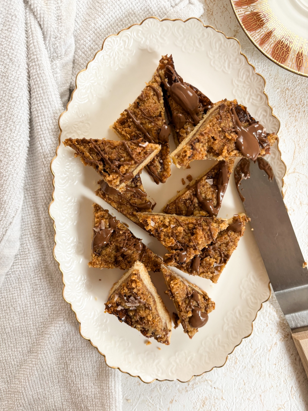 Nussecken on a plate 