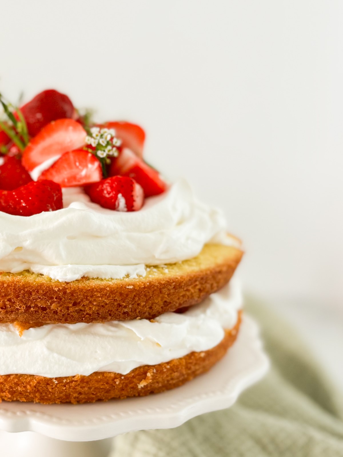 Summer strawberry cake 