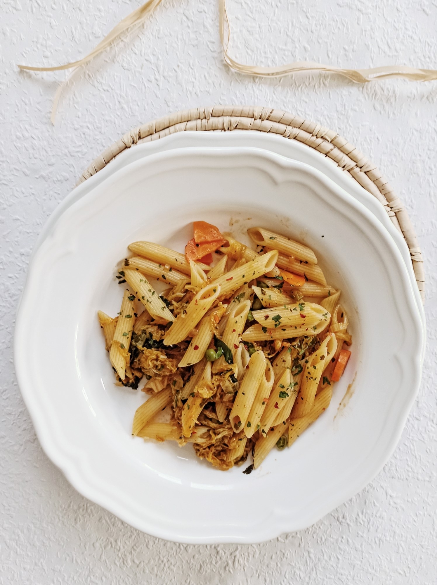 Pasta with caramelized cabbage - alt