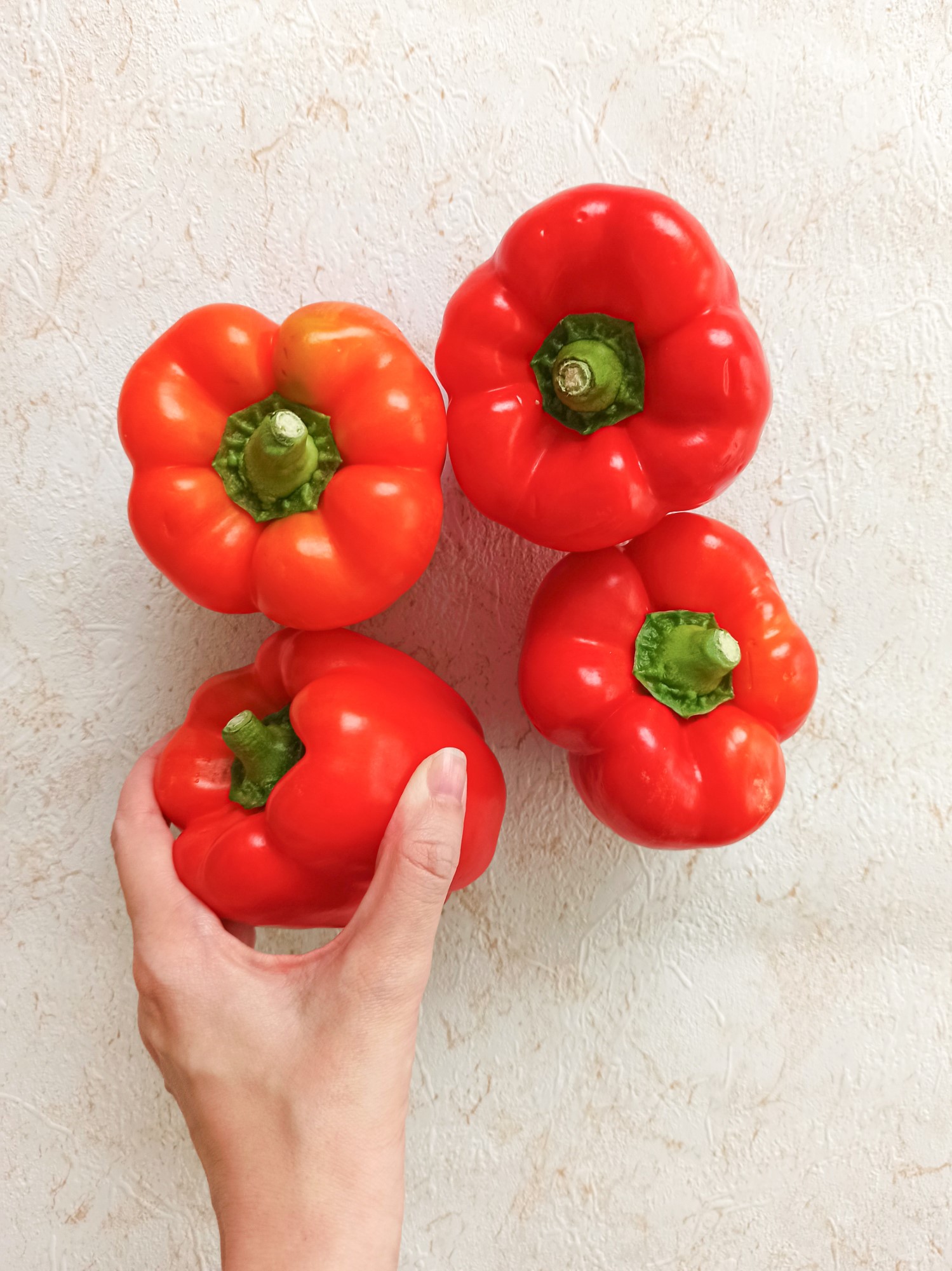 Gefüllte Paprika mit Gemüse  - alt