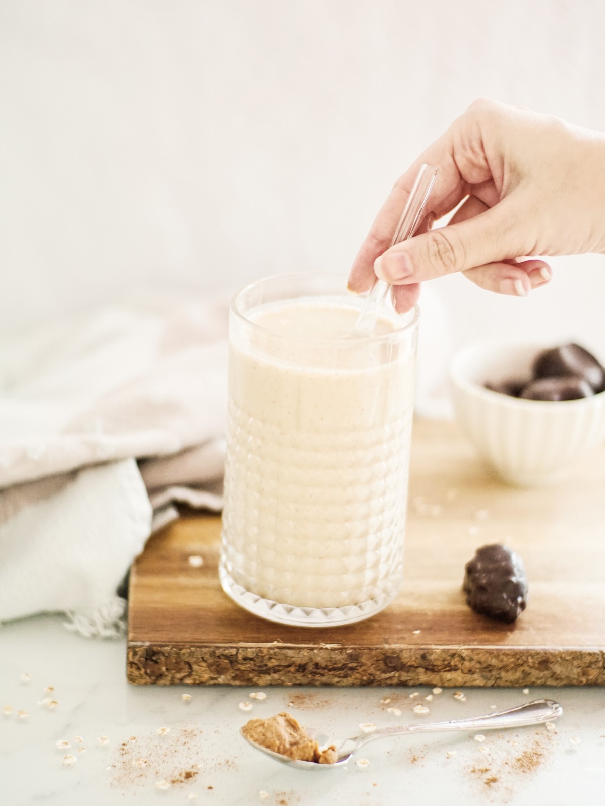 Banana Smoothie with Peanut Butter  - alt