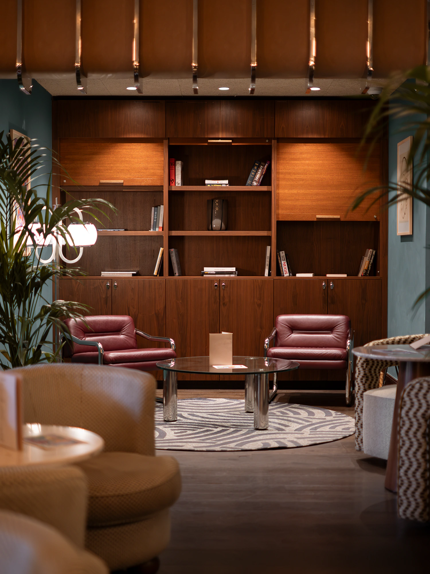designer lounge at the Hoxton Brussels