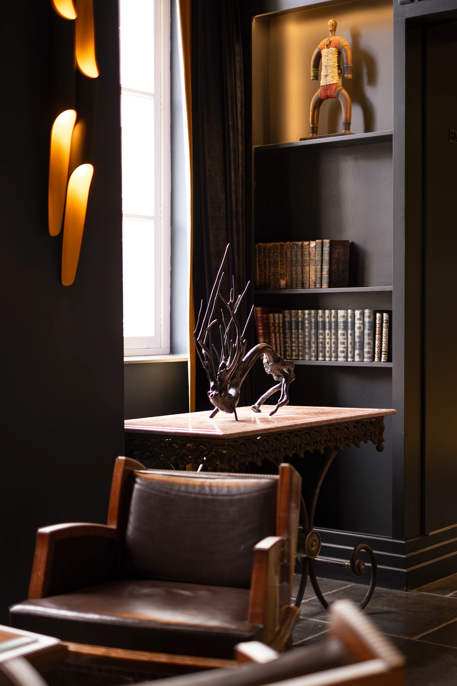 designer furniture and artwork at the Juliana