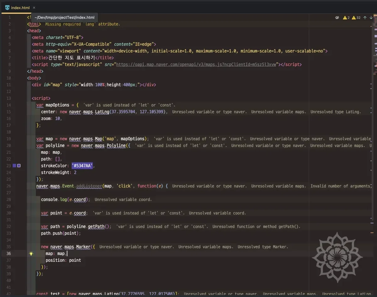 지도 테스트 이미지