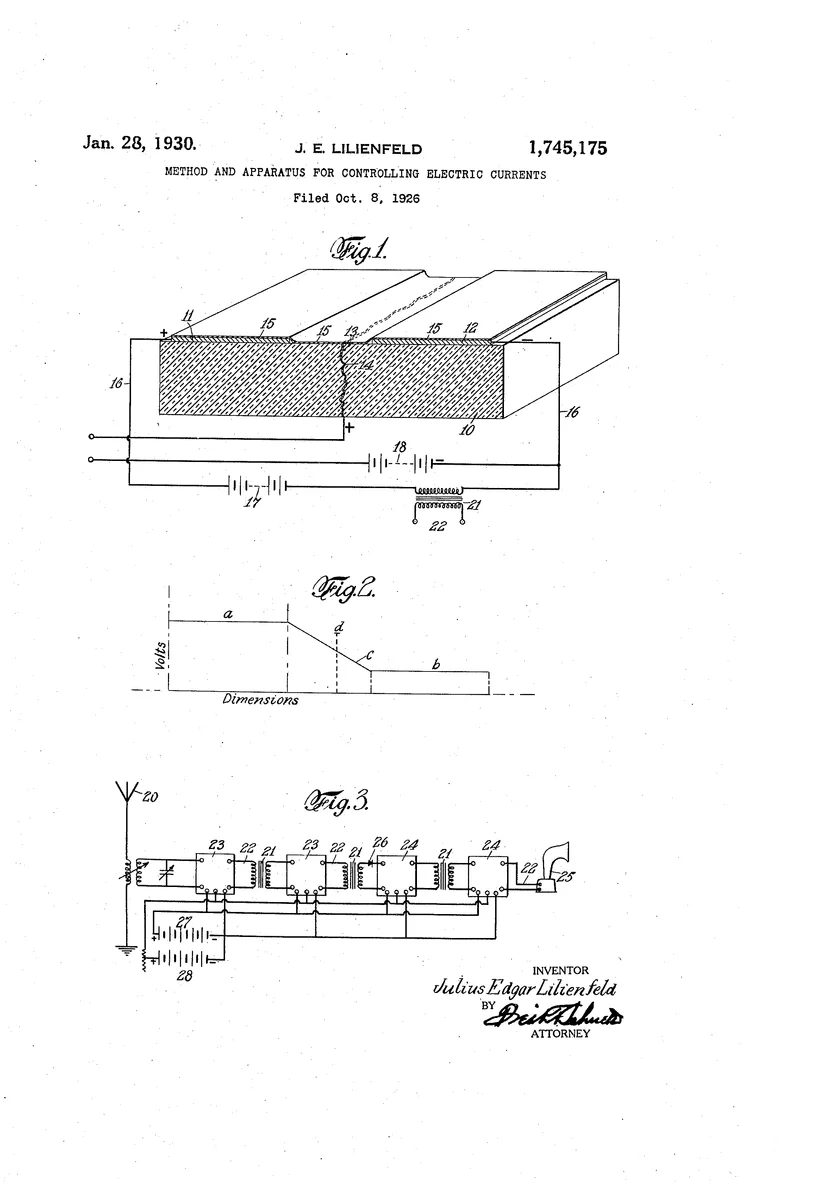 특허 이미지 https://patents.google.com/patent/US1745175A/en