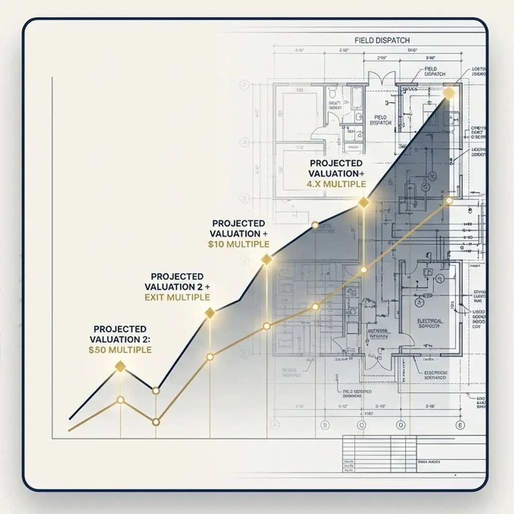 Field Dispatch and Projected Valuation Multiple Blueprint