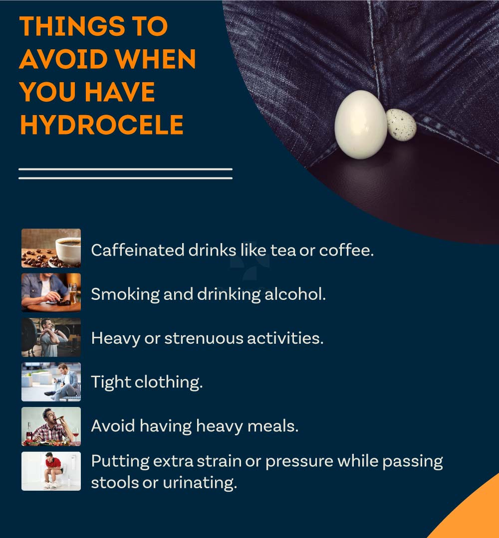 things to avoid if you have hydrocele 