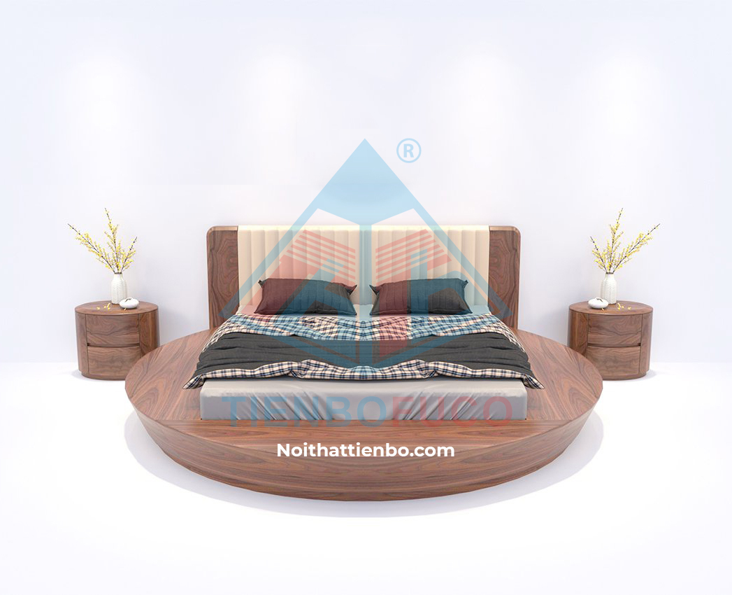 BỘ GIƯỜNG NGỦ GỖ ÓC CHÓ TB-GN003OC