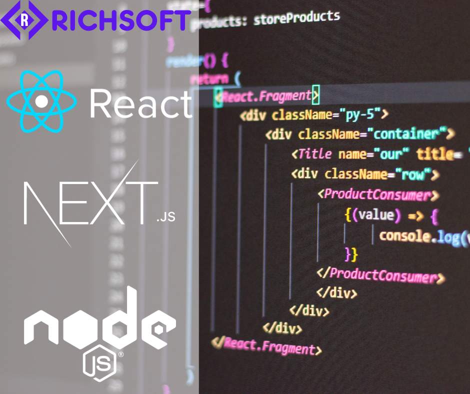 Web development solutions with React, Next.js and node.js