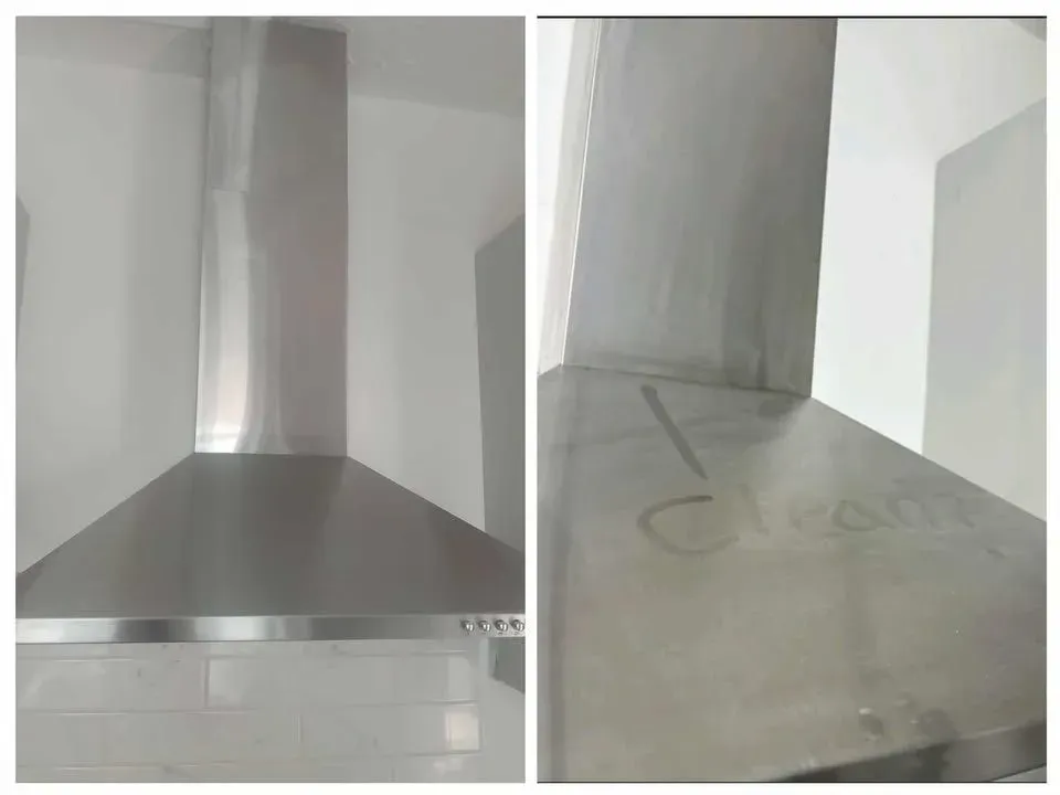 Before and after photos of a Filton house cleaning job