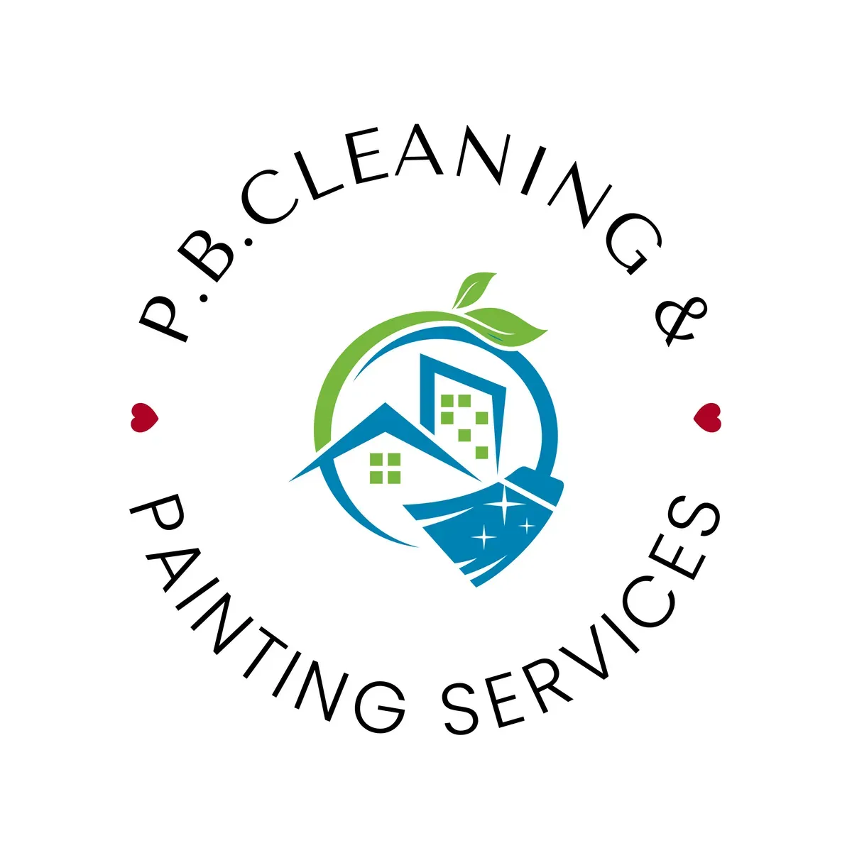 P.B.cleaning & painting services  logo