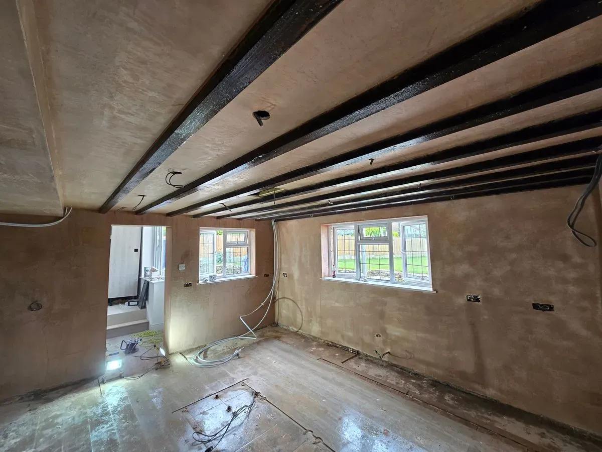 Completed full kitchen replastering in Rangeworthy by JNS Plastering Services