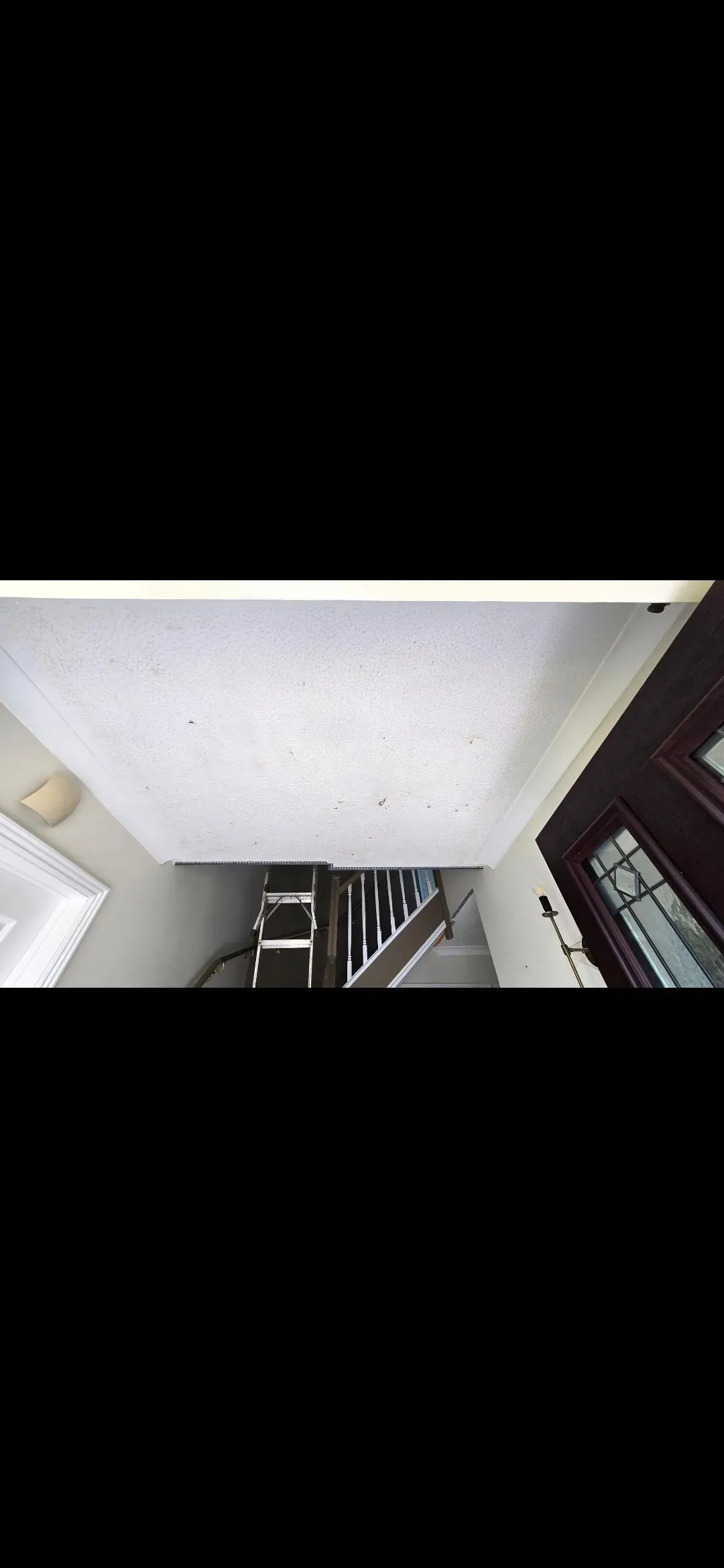 before Artex removal skimming plastering ceilings jns plastering  services