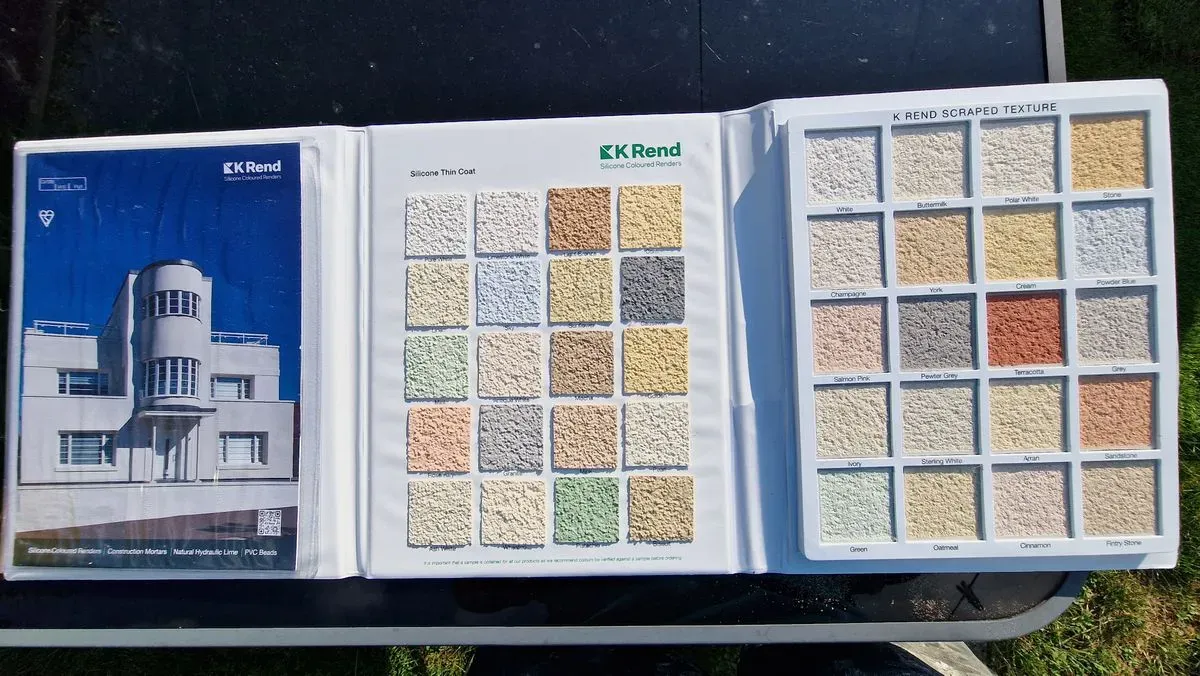 KREND Thin coat System modern render finishes colour chart