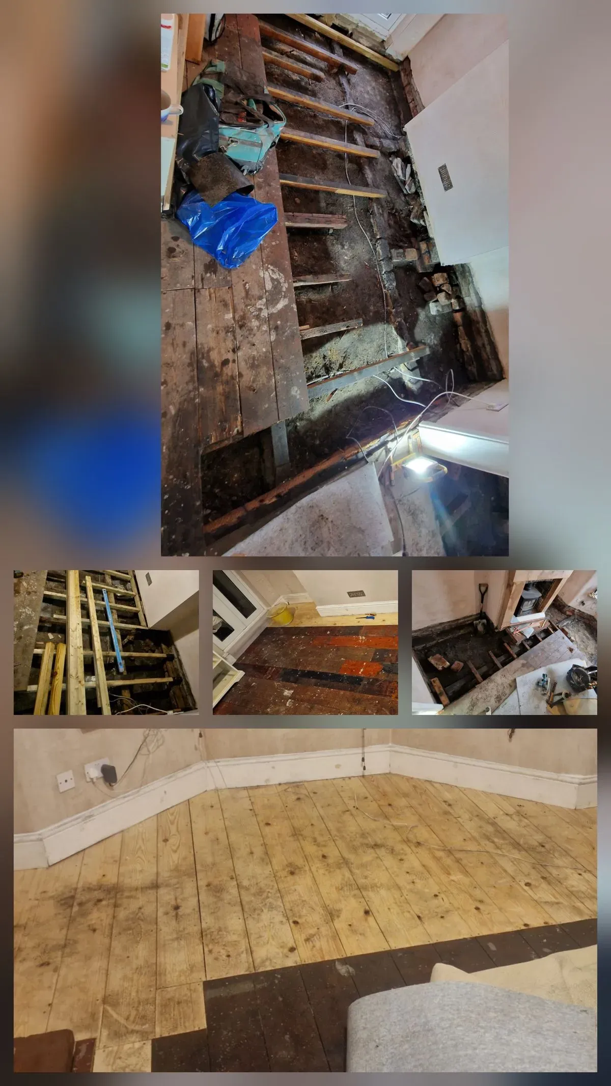 alt="Wet Rot and Dry Rot repairs new  wall plates joist and flood boards all treated with Anti  Fungicides Fluid LOCATION BRISTOL BS16" background image