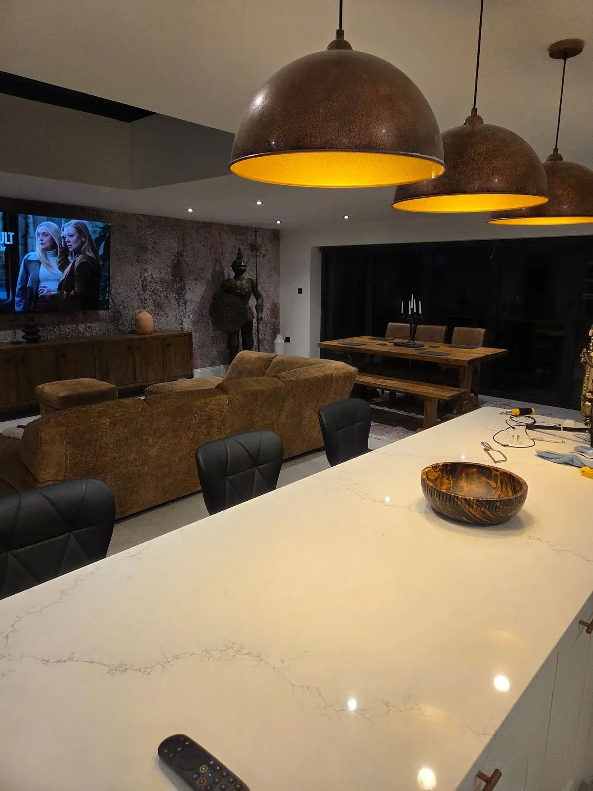 Lighting design and installation image background image